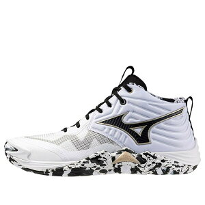 Mizuno �~�Y�m �����Y �X�j�[�J�[ �yMizuno Wave Momentum Elite Mid 'White Black' V1GA251741�z �T�C�Y US_7.5(25.5cm)
