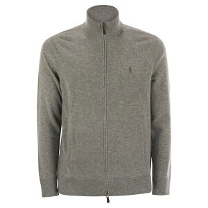 t[ Y jbg&Z[^[ AE^[ Wool Sweater With Zip Grey Heather