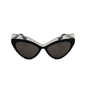 XL[m fB[X TOXACEFA ANZT[ Double Cat-eye Frame Tinted Sunglasses 08A/IR BLACK GREY