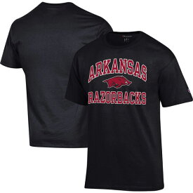 チャンピオン メンズ Tシャツ トップス Arkansas Razorbacks Champion High Motor TShirt Black