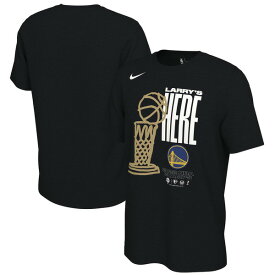 ナイキ メンズ Tシャツ トップス Golden State Warriors Nike 2022 NBA Finals Champions Trophy Celebration TShirt Black