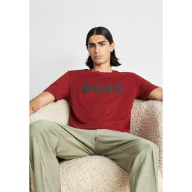 ボス メンズ Tシャツ トップス THINKING - Print T-shirt - red
