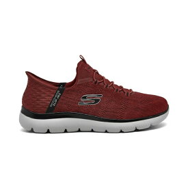 スケッチャーズ メンズ スニーカー シューズ Men's Slip-Ins: Summits - Key Pace Walking Sneakers from Finish Line Red/Black