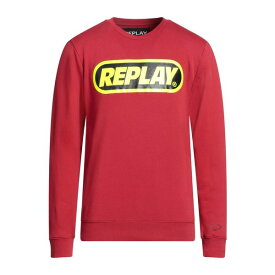 【送料無料】 リプレイ メンズ パーカー・スウェットシャツ アウター Sweatshirts Red