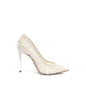 �J�T�f�B ���f�B�[�X �p���v�X �V���[�Y Chantilly blade lace stiletto pumps White