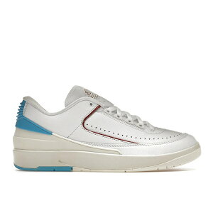 Jordan �W���[�_�� ���f�B�[�X �X�j�[�J�[ �yJordan 2 Retro Low NC to Chi (Women's)�z �T�C�Y US_7.5(24.5cm) White/Gym Red-Dark Powder Blue-Sail