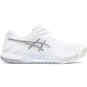 ASICS �A�V�b�N�X ���f�B�[�X �X�j�[�J�[ �yASICS Gel-Resolution 9 White Pure Silver (Women's)�z �T�C�Y US_9.5(26.5cm) White/Pure Silver