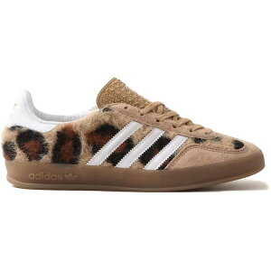 adidas �A�f�B�_�X ���f�B�[�X �X�j�[�J�[ �yadidas Gazelle Indoor atmos Pink Trinity Leopard Warm Sand (Women's)�z �T�C�Y US_W_11.5 Warm Sand/Footwear White/Gold Metallic
