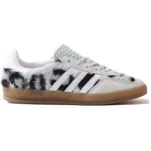 adidas �A�f�B�_�X ���f�B�[�X �X�j�[�J�[ �yadidas Gazelle Indoor atmos Pink Trinity Leopard Halo Blue (Women's)�z �T�C�Y US_W_10.5 Halo Blue/Footwear White/Gold Metallic