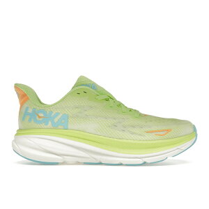 Hoka One One �z�J�I�l�I�l ���f�B�[�X �X�j�[�J�[ �yHoka One One Clifton 9 Lettuce Solar Flare (Women's)�z �T�C�Y US_W_10 Lettuce/Solar Flare
