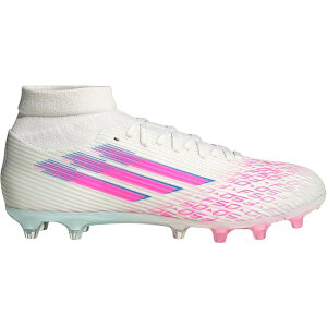 adidas �A�f�B�_�X ���f�B�[�X �X�j�[�J�[ �yadidas F50 League Mid-Cut FG/AG Sparkfusion White Lucid Pink (Women's)�z �T�C�Y US_6.5(23.5cm) Cloud White/Lucid Pink/Cloud White