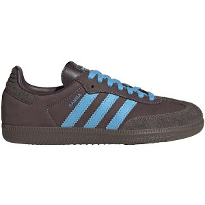adidas �A�f�B�_�X ���f�B�[�X �X�j�[�J�[ �yadidas Samba OG Shadow Brown Sky Rush (Women's)�z �T�C�Y US_W_11.5 Shadow Brown/Sky Rush/Dark Brown