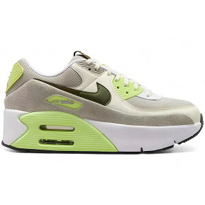 Nike �i�C�L ���f�B�[�X �X�j�[�J�[ �yNike Air Max 90 LV8 Pale Ivory Light Lemon Twist (Women's)�z �T�C�Y US_5(22.0cm) White/Pale Ivory/College Grey/Light Lemon Twist