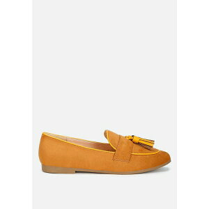 O Ah R[ fB[X Xb|E[t@[ V[Y Folklore Micro Suede Tassel Womens Loafers Women Beige/khaki