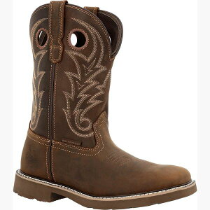 W[Wu[c Y u[c V[Y Men's Core 37 Western 11" Waterproof Pull-On Work Boot Brown
