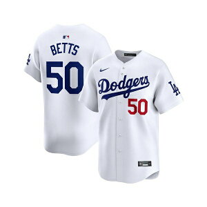 iCL Y Vc gbvX Men's Mookie Betts White Los Angeles Dodgers Home Limited Player Jersey White