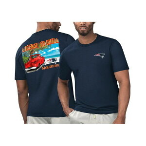 }K[^r Y TVc gbvX Men's Navy New England Patriots Licensed to Chill T-Shirt Navy
