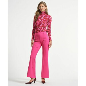 �C�U�b�N�~�Y���q ���f�B�[�X �J�W���A���p���c �{�g���X Women's Ponte Flare Mid Rise Pants Fuschia
