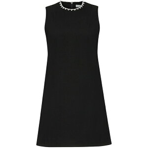 �G���A ���f�B�[�X �����s�[�X �g�b�v�X Crystal-embellished heart mini dress Black