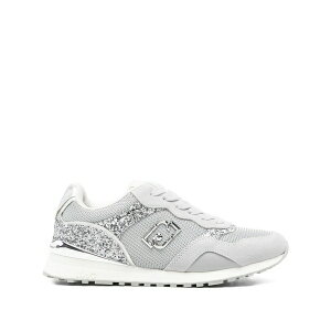 �����[�W���[ ���f�B�[�X �X�j�[�J�[ �V���[�Y Glitter-panelled sneakers Grey
