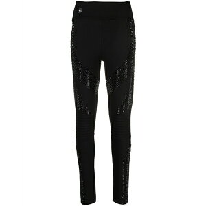 �t�B���b�v�v���C�� ���f�B�[�X �J�W���A���p���c �{�g���X Rhinestone-embellished high-waisted leggings Black