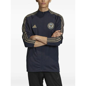 �A�f�B�_�X �����Y �W���P�b�g���u���]�� �A�E�^�[ Philadelphia union anthem zip jacket Blue