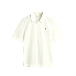 �K���g ���f�B�[�X �|���V���c �g�b�v�X Short-sleeve embroidered polo shirt White