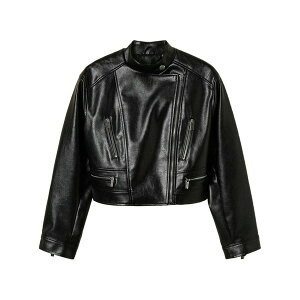 �c�C���Z�b�g ���f�B�[�X �W���P�b�g���u���]�� �A�E�^�[ Faux-leather biker jacket Black