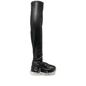 �X�E�F�A �����Y �u�[�c �V���[�Y Air revive over-the-knee platform boots Black
