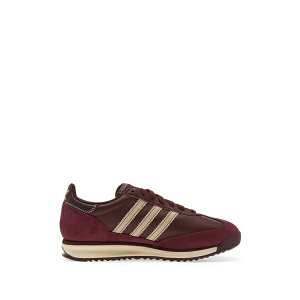 �A�f�B�_�X �����Y �X�j�[�J�[ �V���[�Y Sl 72 rs striped sneakers Red