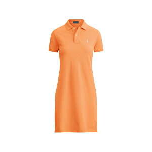 �����t���[���� ���f�B�[�X �����s�[�X �g�b�v�X Polo pony-embroidered dress Orange