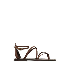 �J�[�E�W���b�N ���f�B�[�X �T���_�� �V���[�Y Epicure multi-strap leather flat sandals Brown