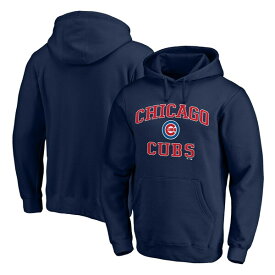 ファナティクス メンズ パーカー・スウェットシャツ アウター Chicago Cubs Fanatics Branded Heart & Soul Pullover Hoodie Navy