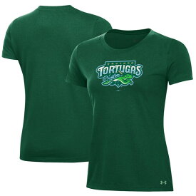 アンダーアーマー レディース Tシャツ トップス Daytona Tortugas Under Armour Women's Performance TShirt Green