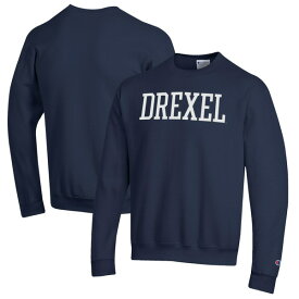 チャンピオン メンズ パーカー・スウェットシャツ アウター Drexel Dragons Champion Eco Powerblend Crewneck Sweatshirt Navy