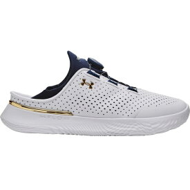 アンダーアーマー レディース フィットネス スポーツ Under Armour Slipspeed Training Shoes White/Navy/Gold