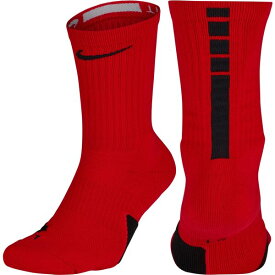 ナイキ メンズ 靴下 アンダーウェア Nike Elite Basketball Crew Socks University Red/Black