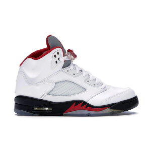 Jordan �W���[�_�� �����Y �X�j�[�J�[ �yJordan 5 Retro Fire Red (2013)�z �T�C�Y US_11(29.0cm) White/Fire Red-Black
