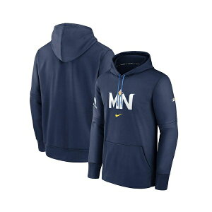�i�C�L �����Y �p�[�J�[�E�X�E�F�b�g�V���c �A�E�^�[ Men's Navy Minnesota Twins 2024 City Connect Authentic Collection Practice Performance Pullover Hoodie Navy