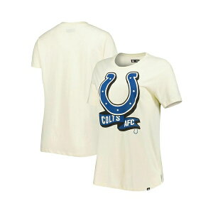 j[G fB[X TVc gbvX Women's Cream Indianapolis Colts Chrome Sideline T-shirt Cream