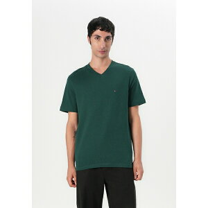 g~[ qtBK[ Y T_ V[Y ESSENTIAL V NECK - Basic T-shirt - ornamental green
