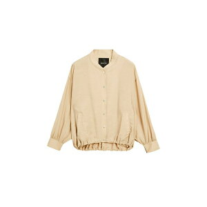 }bV hDbeB fB[X WPbgu] AE^[ WITH DRAWSTRING DETAIL - Bomber Jacket - beige