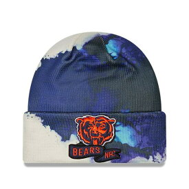 ニューエラ メンズ 帽子 アクセサリー Chicago Bears New Era 2022 Sideline Ink Dye Cuffed Knit Hat Navy