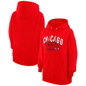 カールバンクス レディース パーカー・スウェットシャツ アウター Chicago Bulls G III 4Her by Carl Banks Women's Filigree Logo Pullover Hoodie???Red