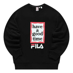 FILA tB Y Xj[J[ yFILA x Have a good time Sweater 'Black White Red' F11U149204F-BKz TCY US_M_L