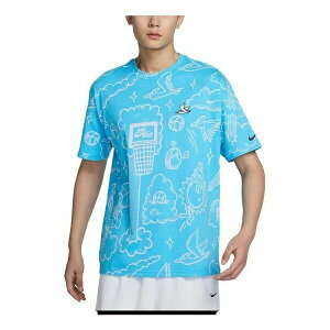 Nike iCL Y Xj[J[ yNike Max90 Allover Print Basketball T-Shirt 'Blue' DZ2699-416z TCY US_M_XL