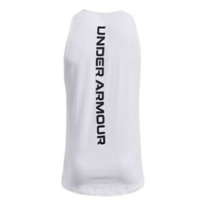Under Armour A_[A[}[ Y Xj[J[ yUnder Armour Baseline Cotton Tank 'White Black' 1361901-100z TCY US_M_XL