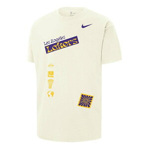 Nike iCL Y Xj[J[ yNike x NBA Los Angeles Lakers City Edition Courtside T-Shirt 'Beige Purple Yellow' FV9274-901z TCY US_M_XL