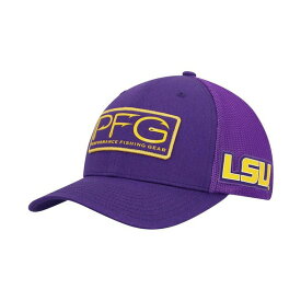 コロンビア レディース 帽子 アクセサリー Men's Purple LSU Tigers PFG Hooks Flex Hat Purple