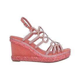 インポ レディース サンダル シューズ Women's Orleans Raffia Platform Wedge Sandals Faded Rose